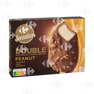 Bâtonnets Glace Double Cacahuète Carrefour 4x284 g