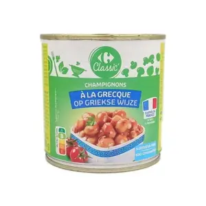 Conserve Champignons à la Grecque Carrefour 400g