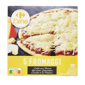 Pizza 5 Fromages Carrefour Classic 390g.