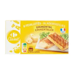 Friands à L'Emmental Carrefour Classic 8 x 65g