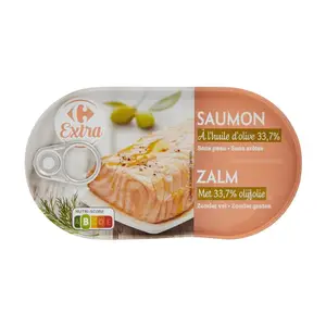 Saumon à l'Huile d'Olive Carrefour Extra 105g