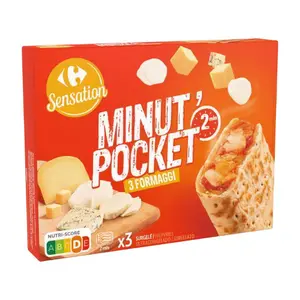 Pizza Sandwich 3 Fromages Carrefour Sensation 360g.