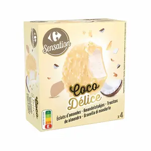 Carrefour Sensation Coco Délice 4 Gelati 202 g