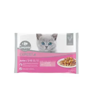 Pâtée pour Chat Junior Carrefour Companino 4x85g