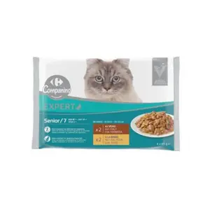 Pâtée pour Chat Senior Carrefour Companino 4x85g