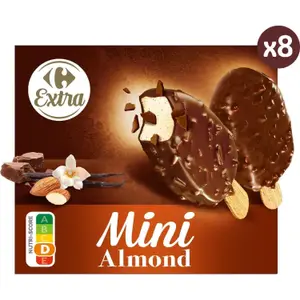 Carrefour Ekatra mini crème glacée amande 237 gr