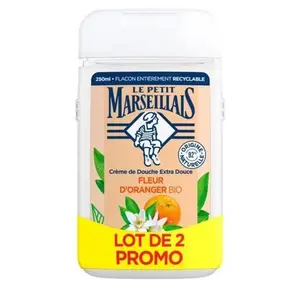 Pack Gel Douche Fleur d'Oranger Le Petit Marseillais 250ml 1+1 Gratuit