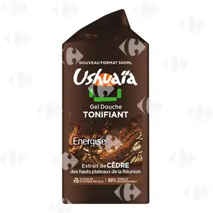 ushuaia gel douche tonifiant energise 300ml