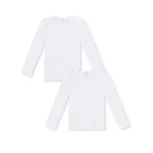 T-shirt Garçon Manches Longues Coton Tex Home 100% Coton 2 pièces