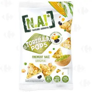 Nature Addicts Chips Tortilla Pops Finement Salé - 80g /669279