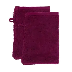 Gant de Toilette Violet 100% Coton Tex Home 15x21cm