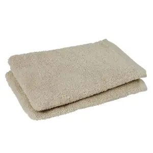Gant de Toilette Beige Clair 100% Coton Tex Home 15x21cm