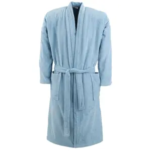 Peignoir Adulte Bleu Clair 100% Coton Tex Home S/M