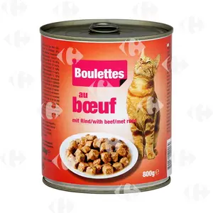 Bouchées Sauce pour Chat Bœuf Carrefour Blanc 800g
