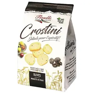 Crackers Olives Noires Crostini 100g