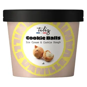 Boules Cookie Vanille Tiliz 6 unités 18g