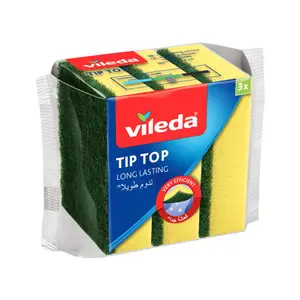 Eponges grattantes Tip Top 3 unités+2 - VILEDA