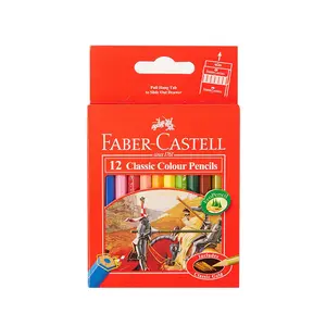 Faber-castell, 12 Crayons De Couleur Courts