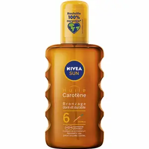 NIVEA SUN Carotène, Huile Protectrice en spray Bronzage Intense, SPF 6, 200ml