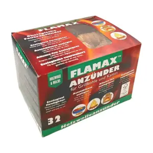 Allume-Feu Écologique En Bois Et Cire X32 Cubes - Flamax
