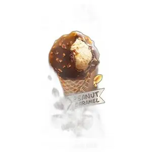Cornet Kar Kar Aux Arachides, Caramel Sucré, Enrobée De Cacao 150 Ml