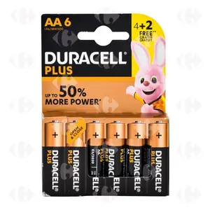 Pile Alcaline Aa Plus Power 4+2 Gratuits - Duracell