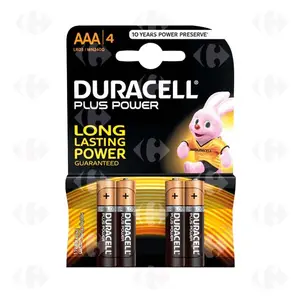 DURACELL AAA  4 PILES 1.5V LR03 MN2400
