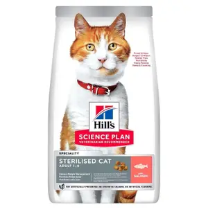 HILL'S SCIENCE PLAN Aliment Sec pour Chat Sterilised Adult Saumon 1.5kg