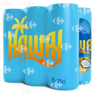 Pack HawaÏ canettes slim 6 x 25cl