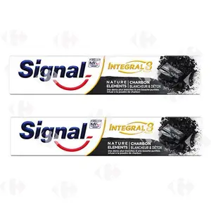 2 Dentifrices Intégral Charbon X75ml -75% Sur Le 2ème - Signal