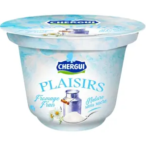 Fromage Frais Nature Sucré Plaisirs Chergui 140g
