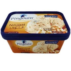 Crème Glacée Nougat en Bac Pingouin 1L