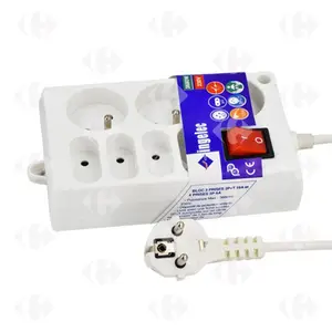 Bloc Multiprises Blanc 7 Postes 1.5m 1727