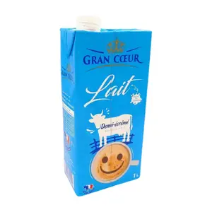 LAIT UHT DEMI ECREME 1L GRAN COEUR