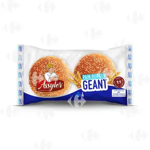 Assylor Pain Burger Géant 4x320g