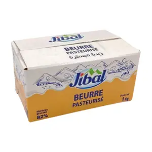 Beurre Pasteurisé 82% Matière Grasse Jibal 1kg.