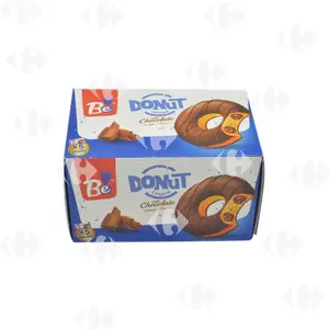 Cake fourré crème cacao et enrobé au cacao Donut Original x5 240g - BE