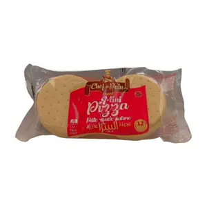 Mini Pizza Ronde Nature Chef Du Pain 12 Pièces 192G
