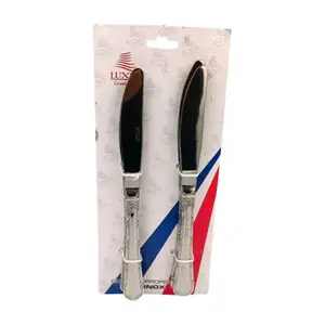 Set de 6 Couteaux de Table en Acier Inoxydable