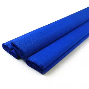 Papier Crépon 23 g 50 cm x 2 m Bleu