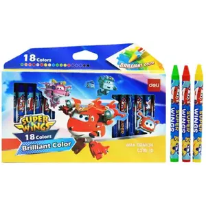 Crayon de Cire Deli 18 Couleurs