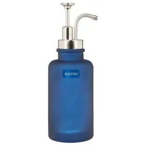 Distributeur de Savon Verre Yoko Bleu Foncé Spirella