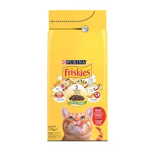 Friskies Croquettes Chats Adultes Boeuf & Poulet & Légumes 1.7kg