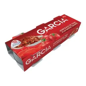 Thon en morceaux à la sauce tomate 3x80g - GARCIA