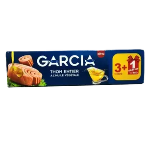 Thon entier à l'huile végétale 4x80g - GARCIA