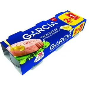 Thon entier à l'huile végétale 3x80g - GARCIA