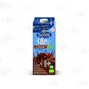 Boisson végétale de riz avec cacao sans gluten 1L - SCOTTI