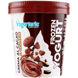Frozen yogurteria cocoa with crushed biscuit 500 ml