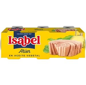 Pack de Trois Conserves de Thon à l'Huile de Végétal Isabel 80g