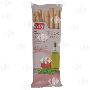 Quely Gressins Méditerranéens À L'huile D'olive Tomate Ail Et Origan - 50g /648970